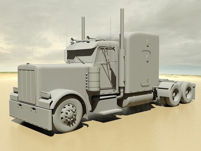 3d semi truck models